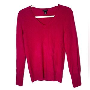 Only Mine Cashmere V-neck Sweater 2- Ply Size XS EUC